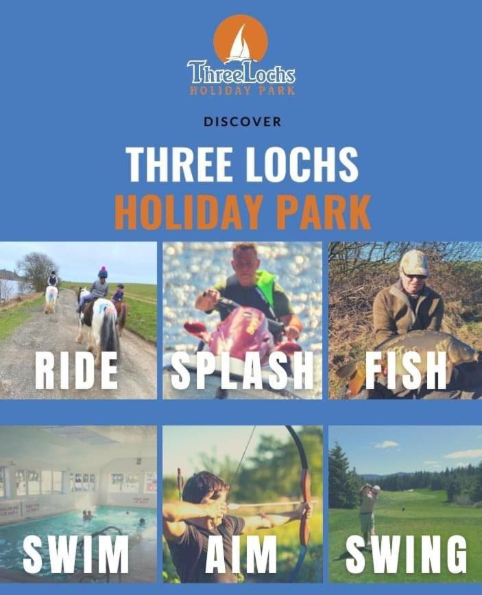 Three Lochs Holiday Caravan For Families And Couples Balminnoch Zewnętrze zdjęcie